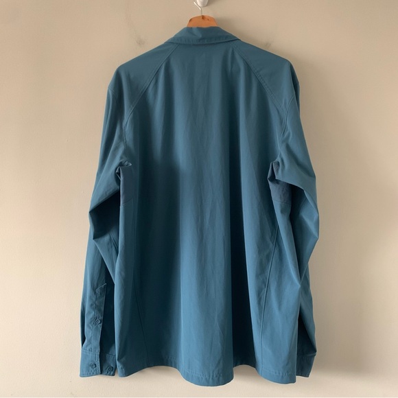 REI Co-op Button Up Shirt Mens L Performance UPF 50 Lightweight Hiking Outdoor - Picture 2 of 14